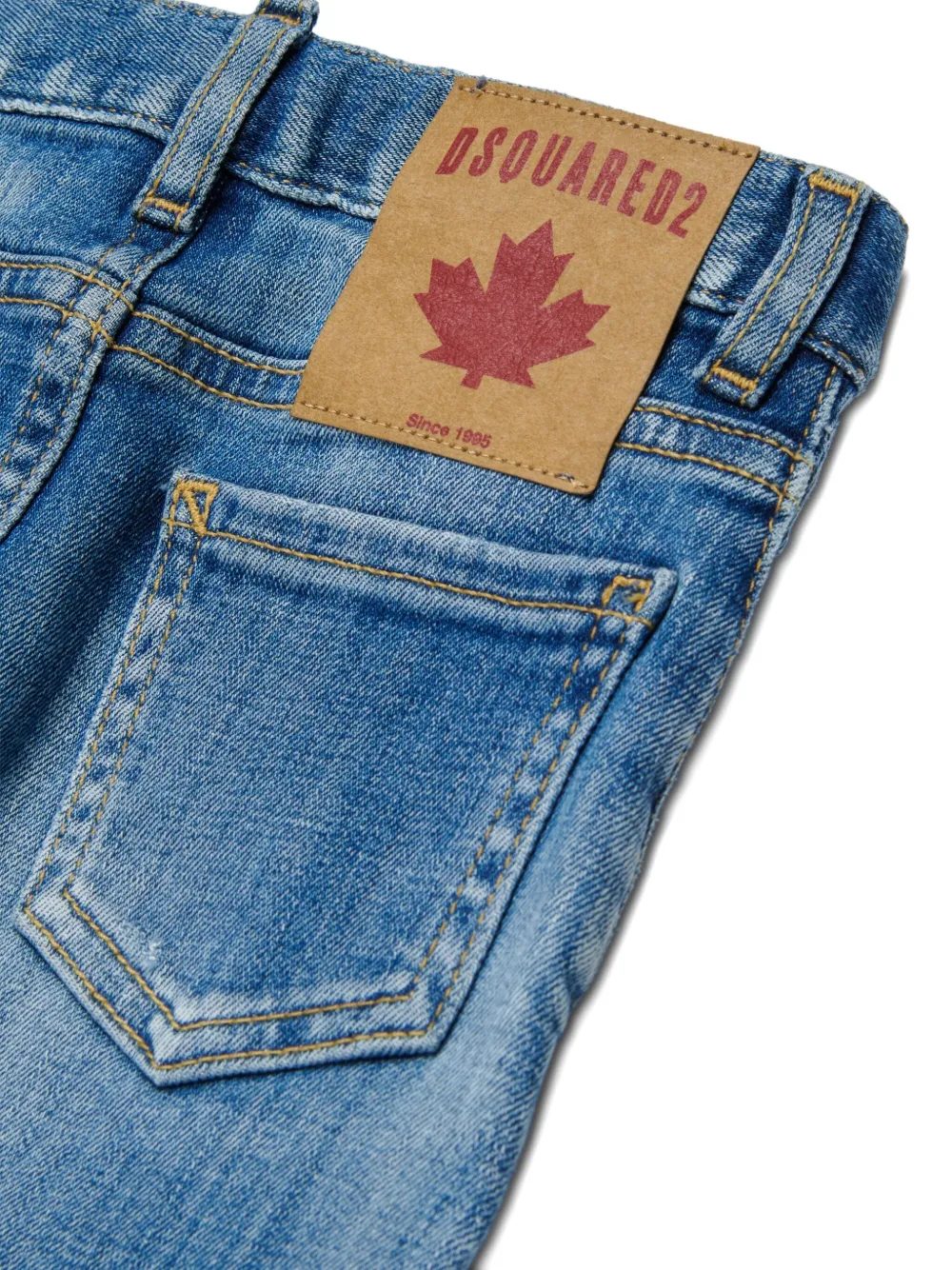 Dsquared2 Distressed Jeans In Blue