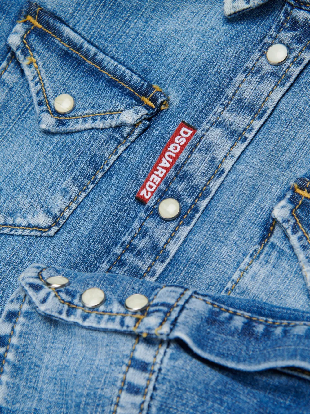 DSQUARED2 KIDS Shirt met borstzak Blauw