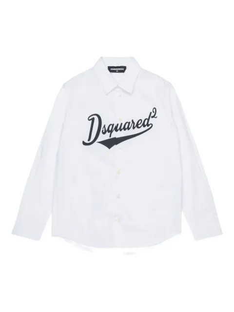 DSQUARED2 KIDS camisa con logo estampado
