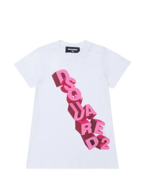 DSQUARED2 KIDS playera con logo estampado