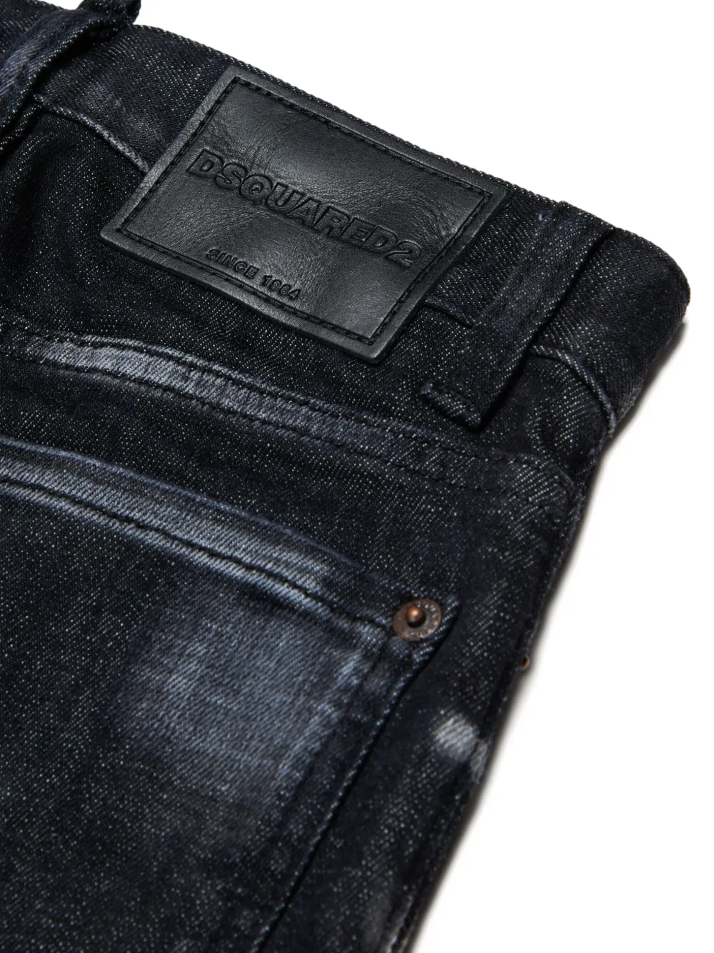 Dsquared2 Distressed Jeans In Black