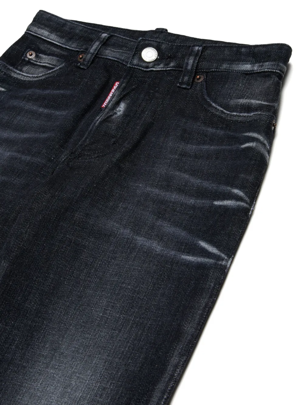 Dsquared2 Distressed Jeans In Black