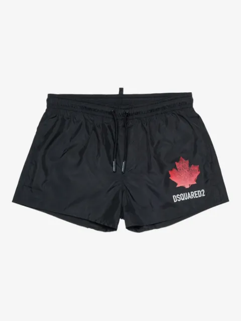 DSQUARED2 KIDS maple leaf-detail swim shorts