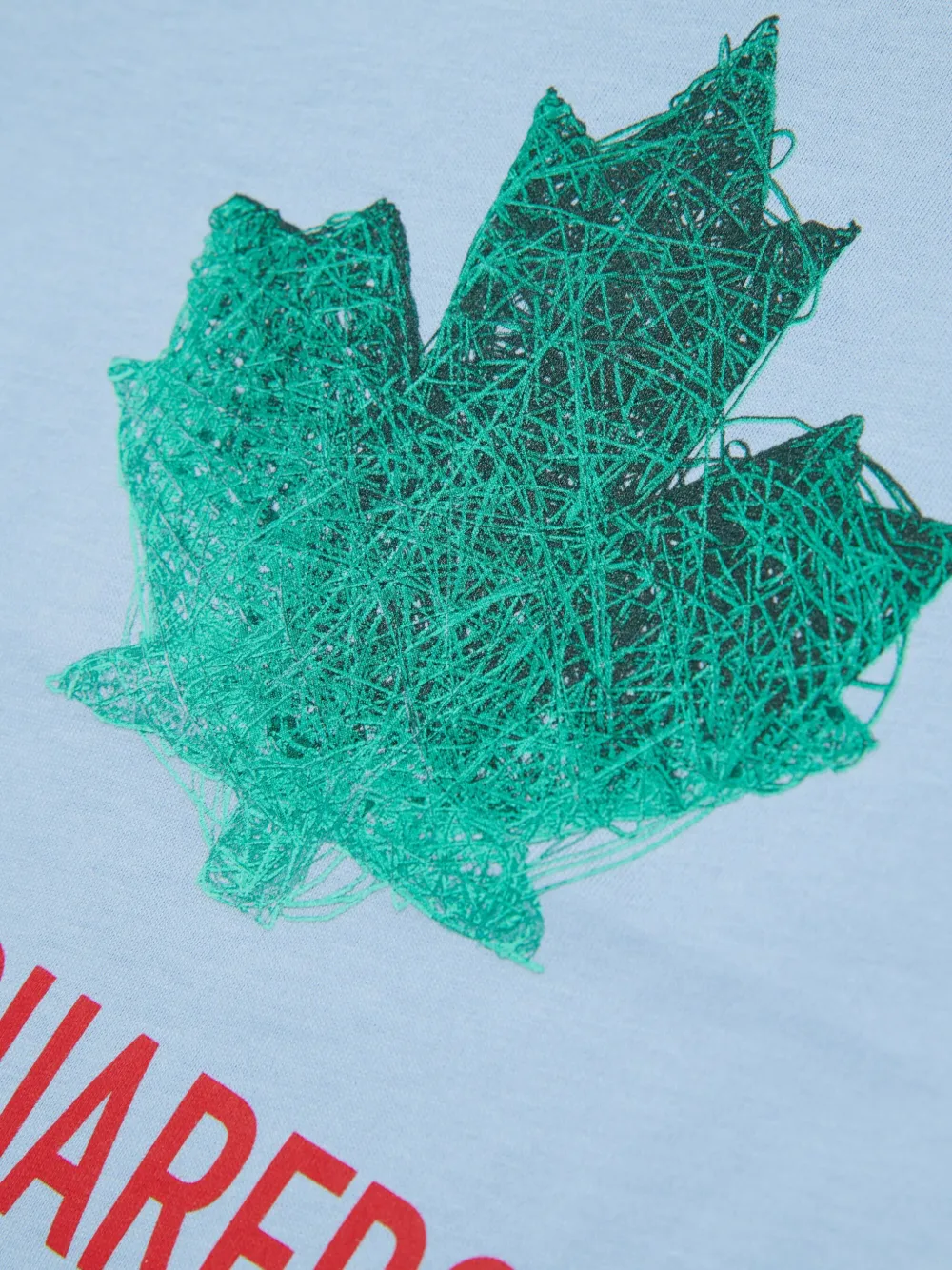 Dsquared2 Maple Leaf-detail Logo-print T-shirt In Blue