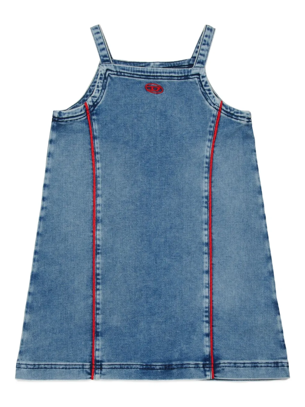 Diesel Embroidered-logo Cotton Dress In Multi