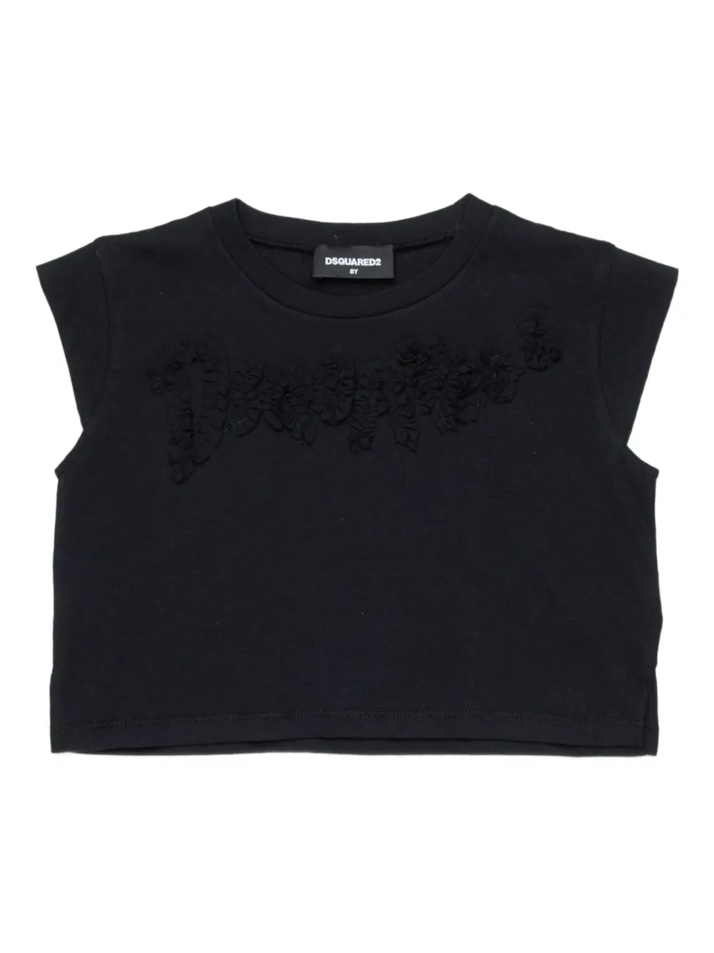 Dsquared2 Kids' Crew-neck T-shirt In Black