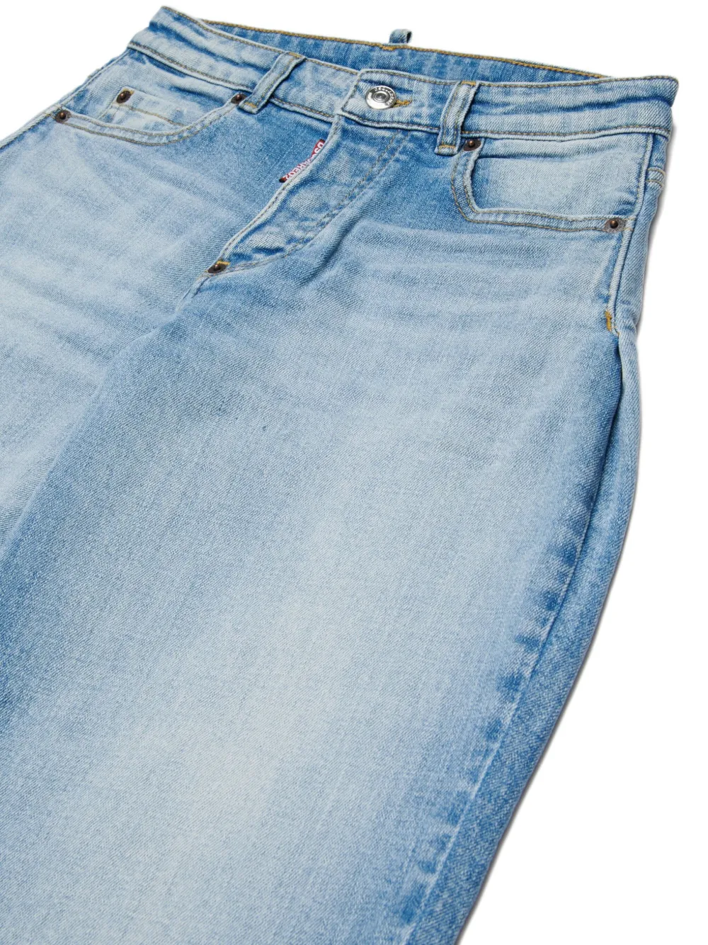 DSQUARED2 KIDS Amelia katoenen jeans met zakdetail Blauw