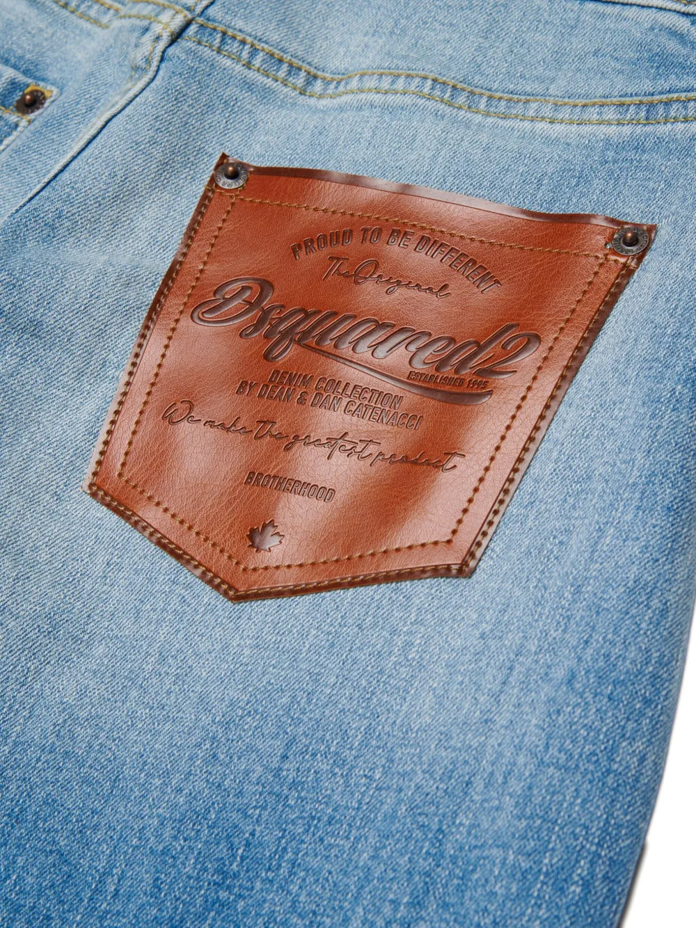 DSQUARED2 KIDS Amelia katoenen jeans met zakdetail Blauw