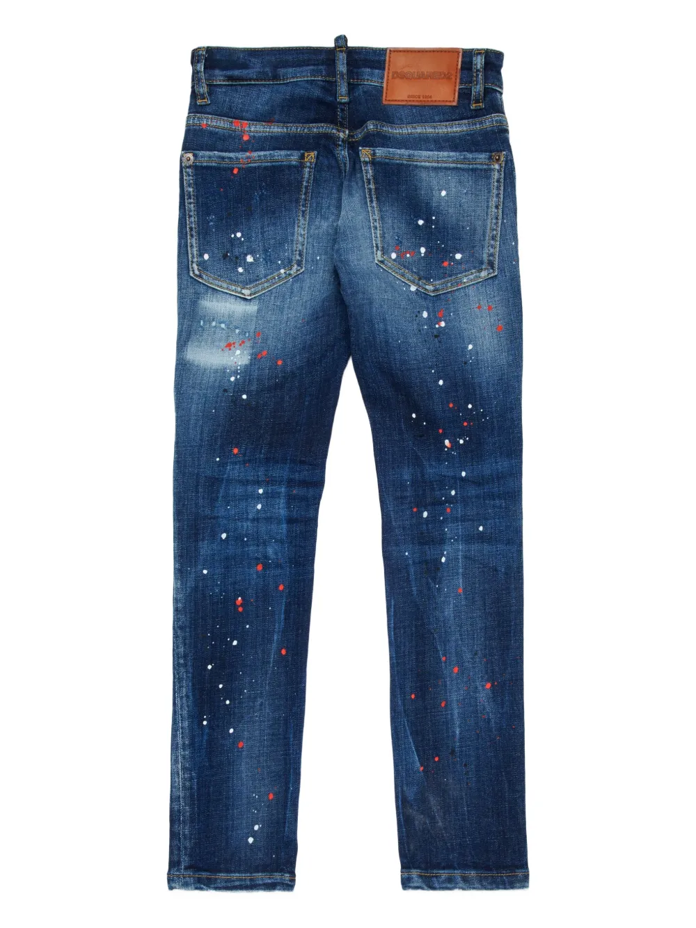 Dsquared2 Cool Guy Paint-splatter Jeans In Blue