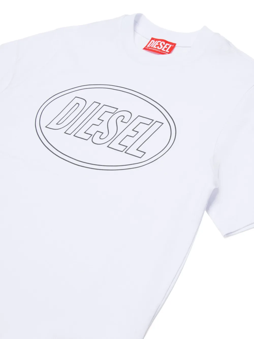 Diesel Tcircle Over T-shirt In White