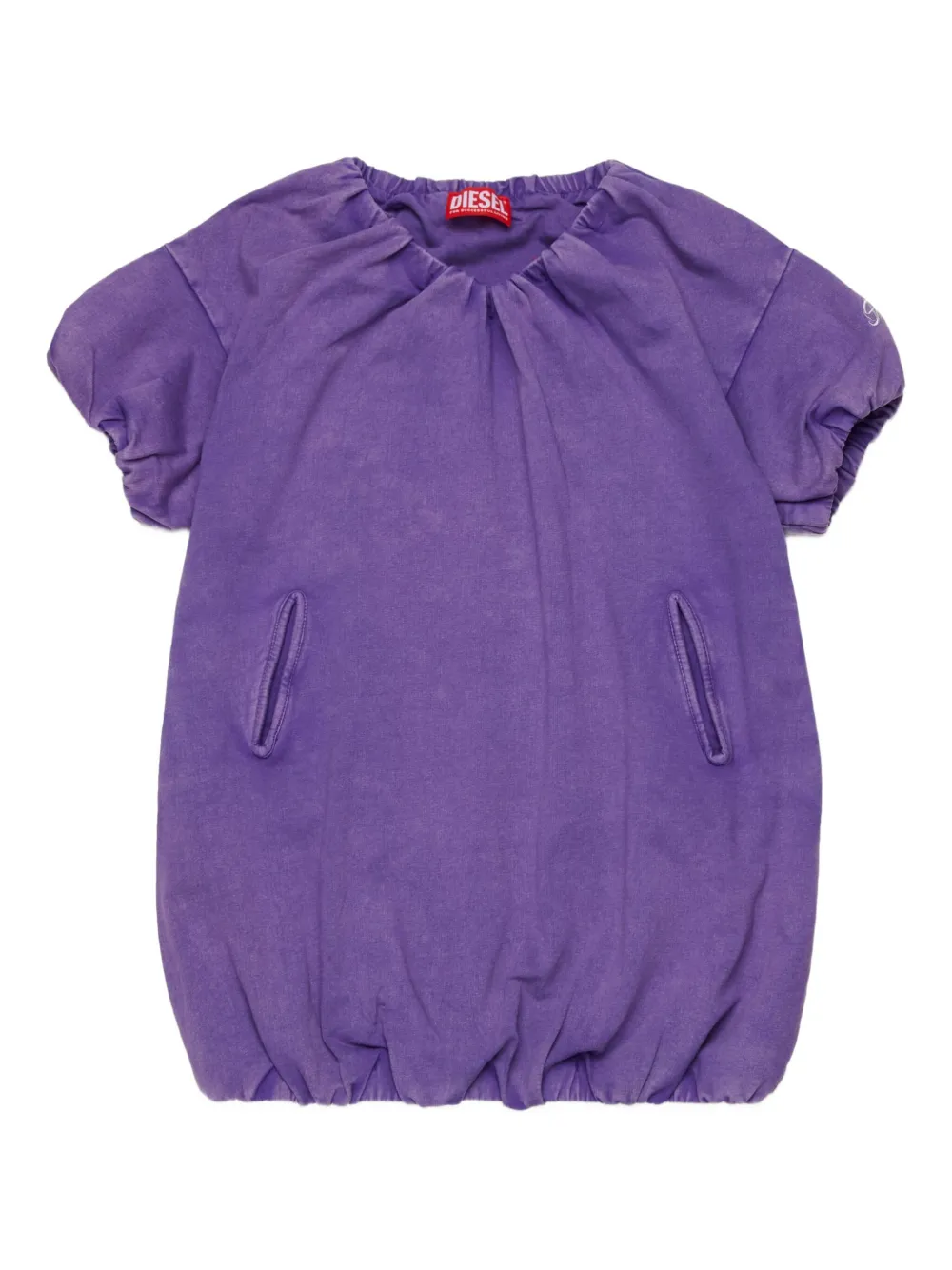 Diesel Kids' Dindy Gathered Dress In Purple