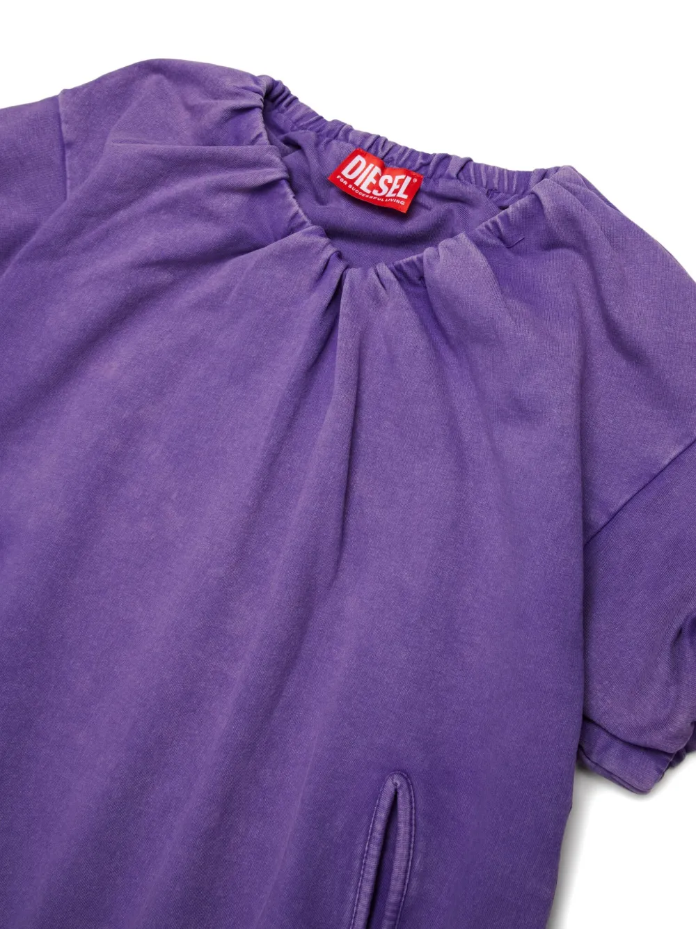 Diesel Dindy Gathered Dress In Purple