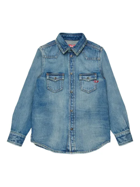 Diesel Kids camisa con bolsillo y botones