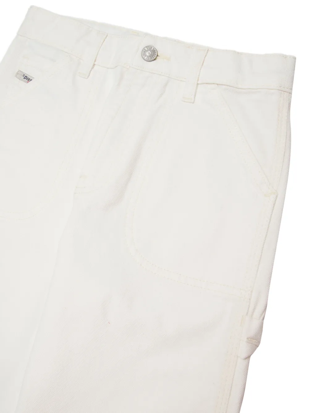 Diesel D-bart-j Pocket Jeans In White