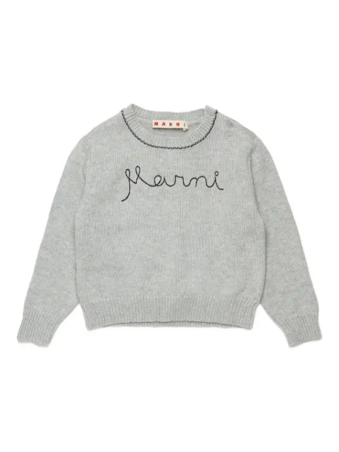 Marni Kids Pullover mit Logo-Stickerei