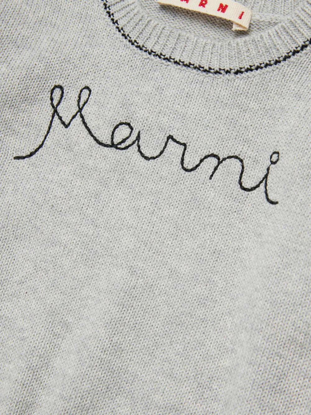 Marni Kids Trui met geborduurd logo Grijs