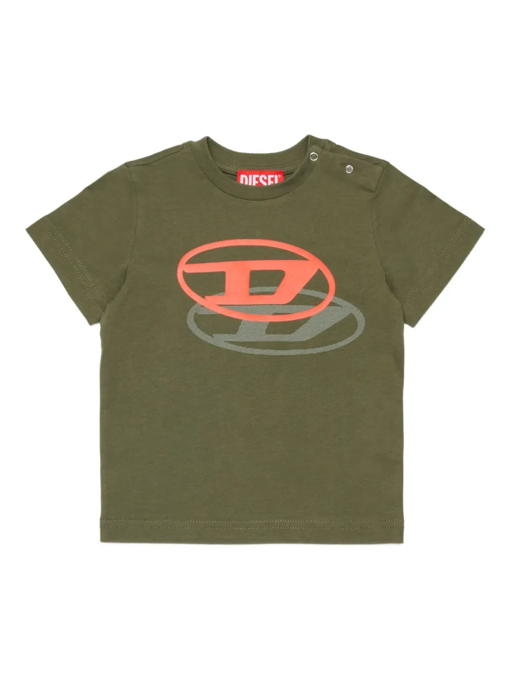Diesel Kids T-shirt Tvaleb con logo - Verde