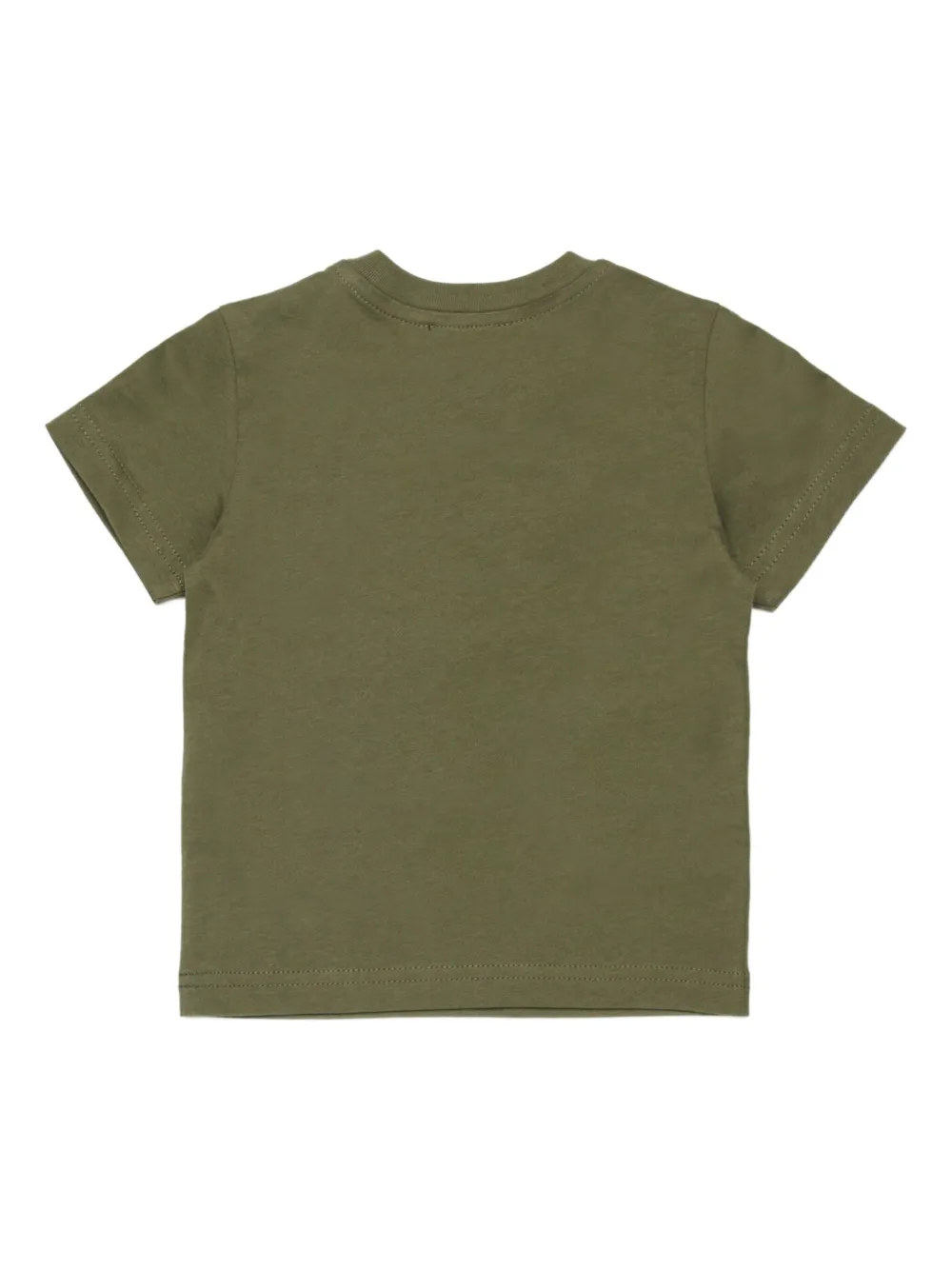 Diesel Kids Tvaleb T-shirt met logoprint - Groen