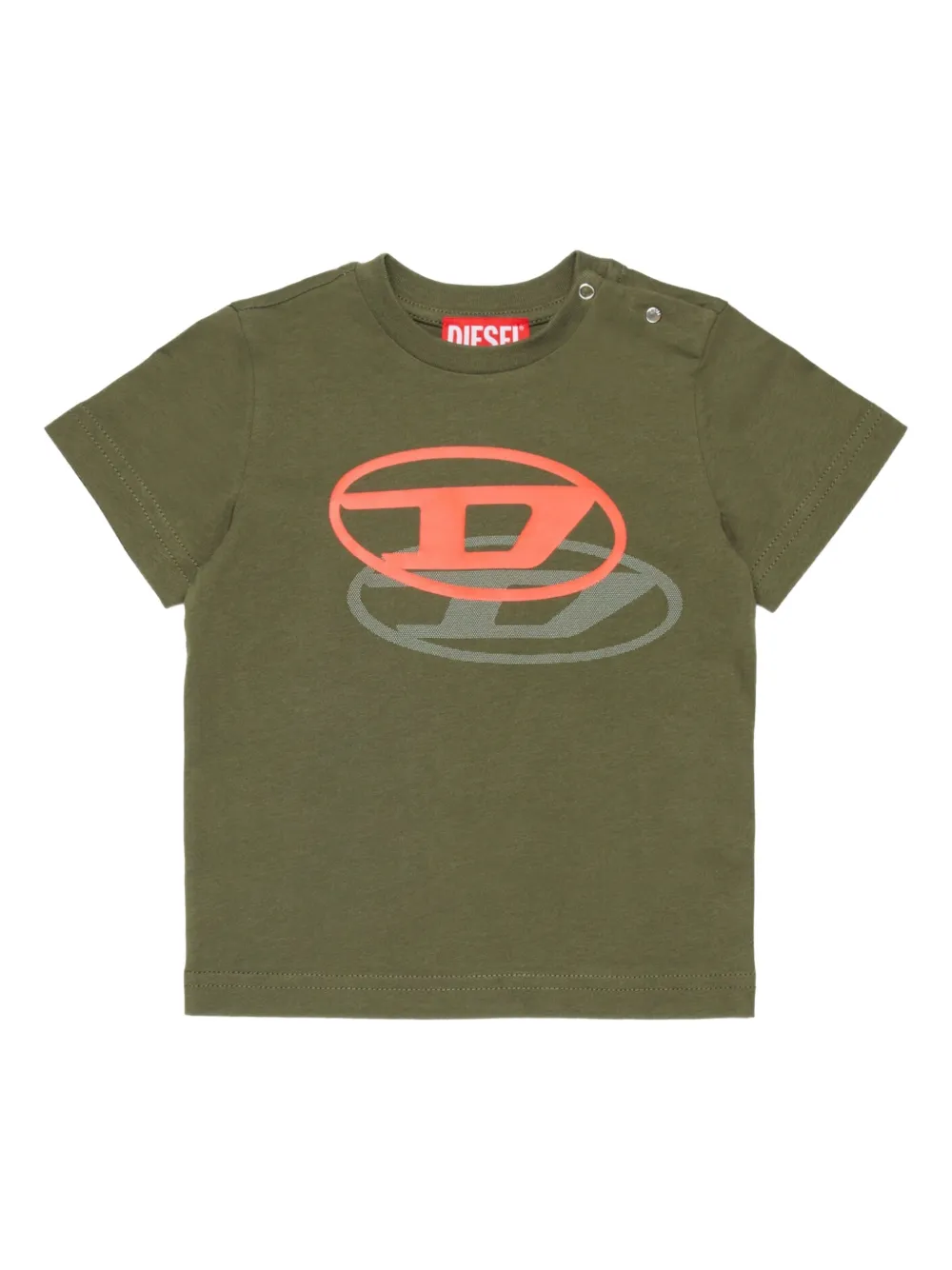 Diesel Kids T-shirt Tvaleb con logo - Verde