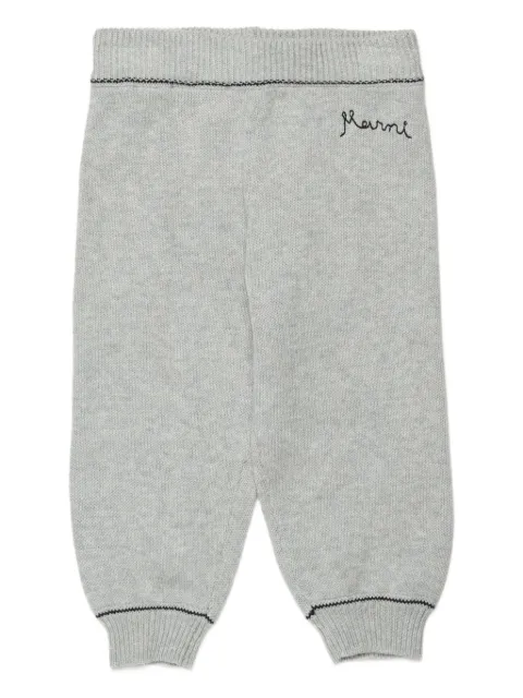Marni Kids Sporthose mit Logo-Stickerei