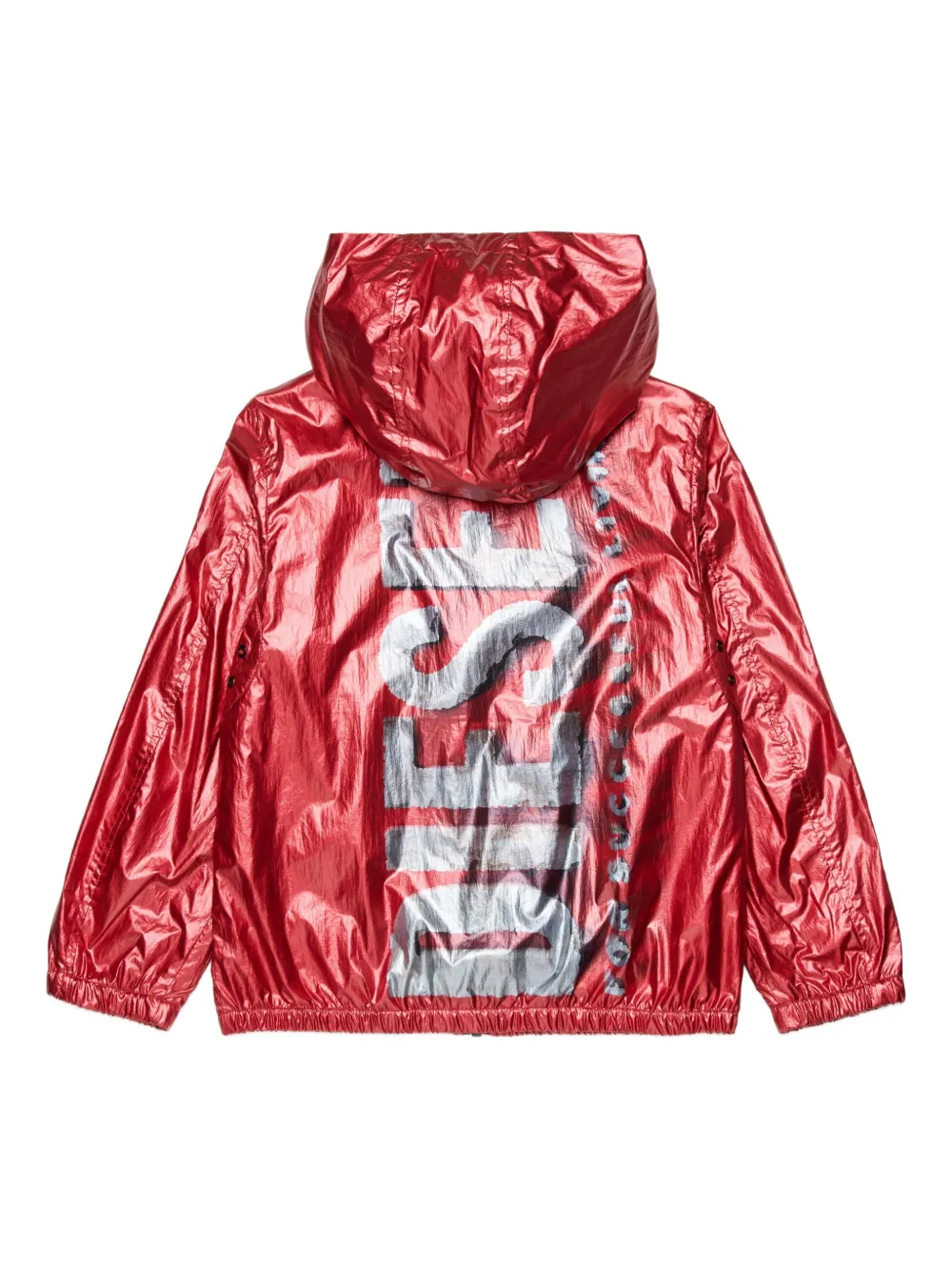 Diesel Kids Jack met logodetail en capuchon Rood