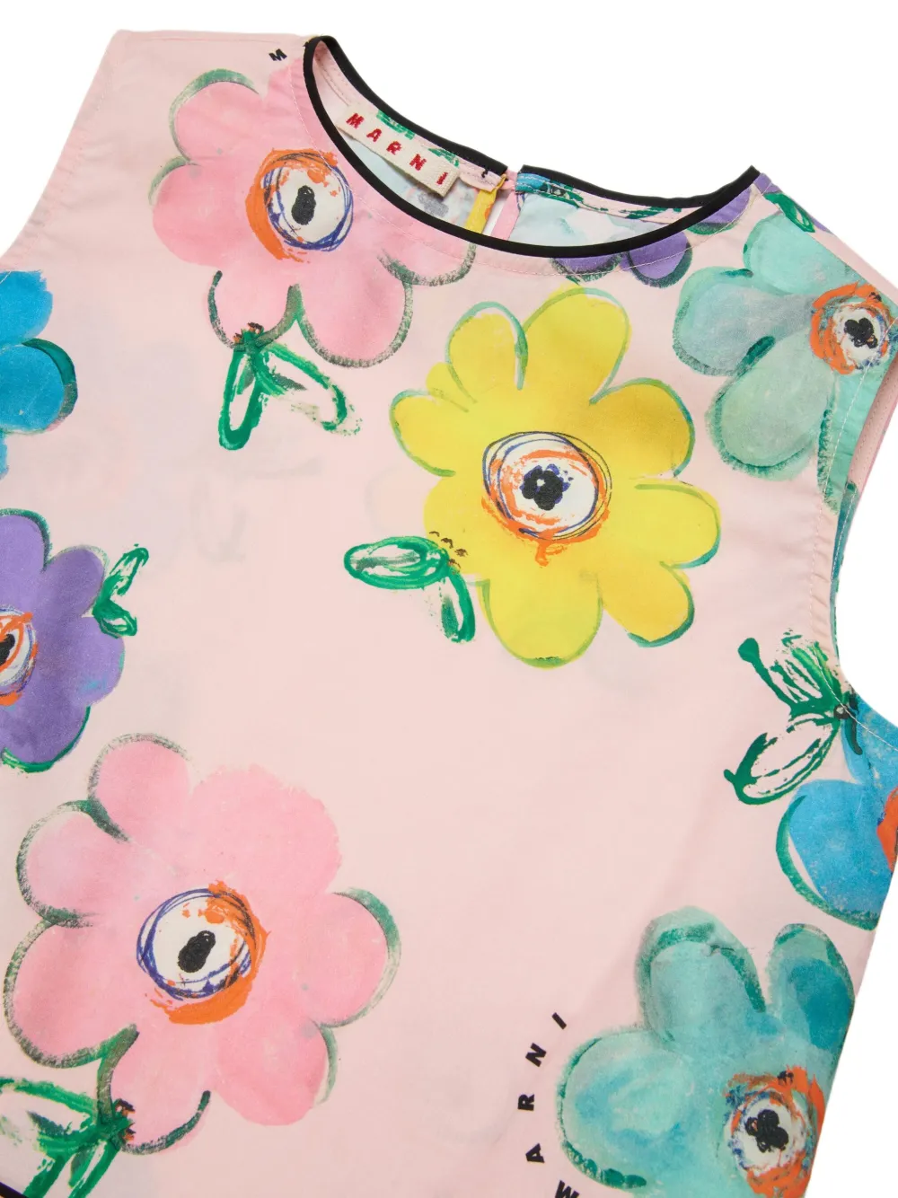 Marni Kids Shirt met bloemenprint Roze