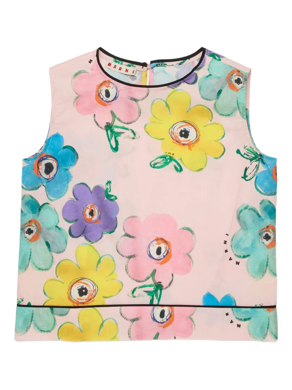 Marni Kids Blusa a fiori - Rosa
