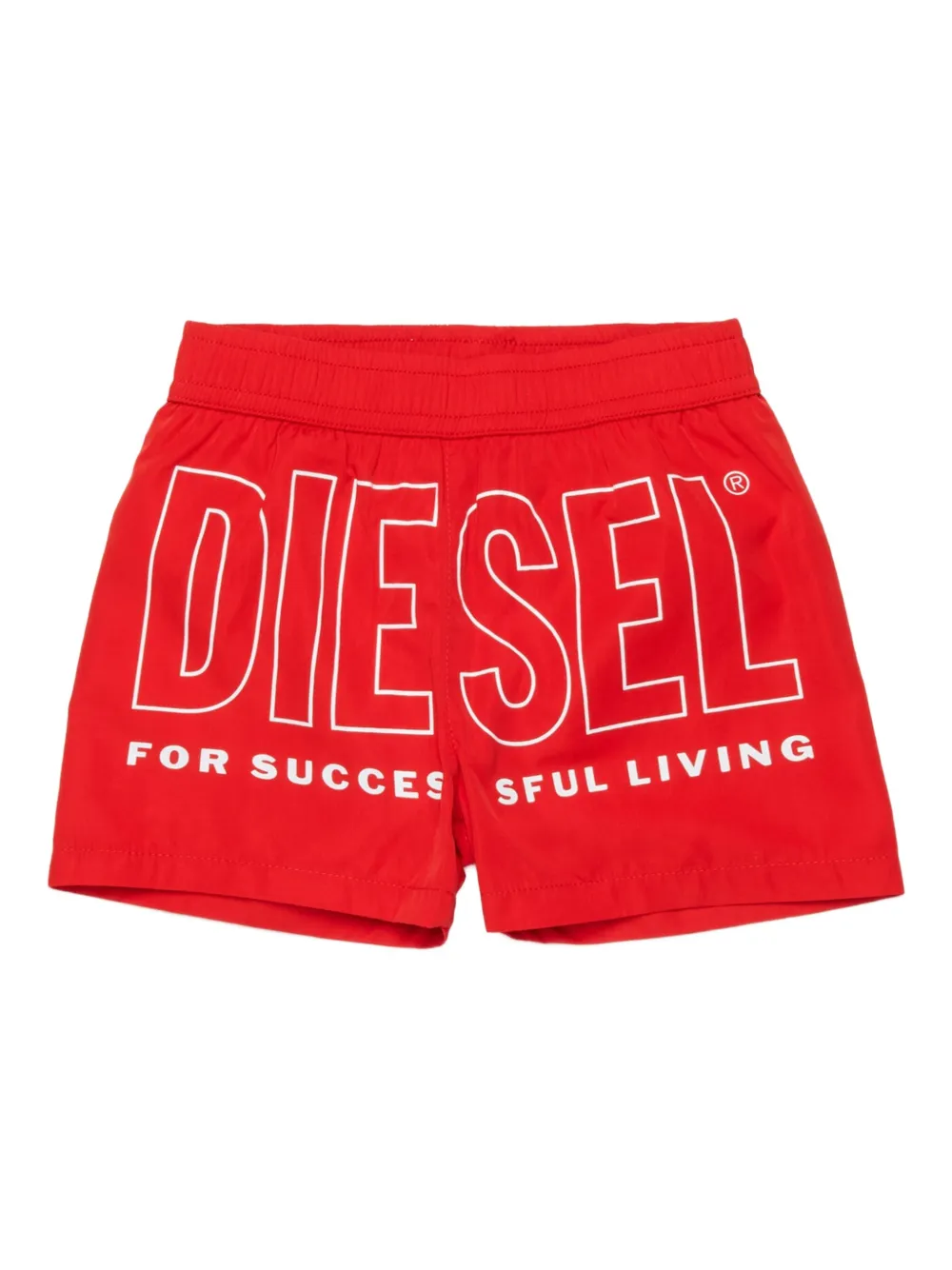 Diesel Kids Costume da bagno Misitb con logo - Rosso