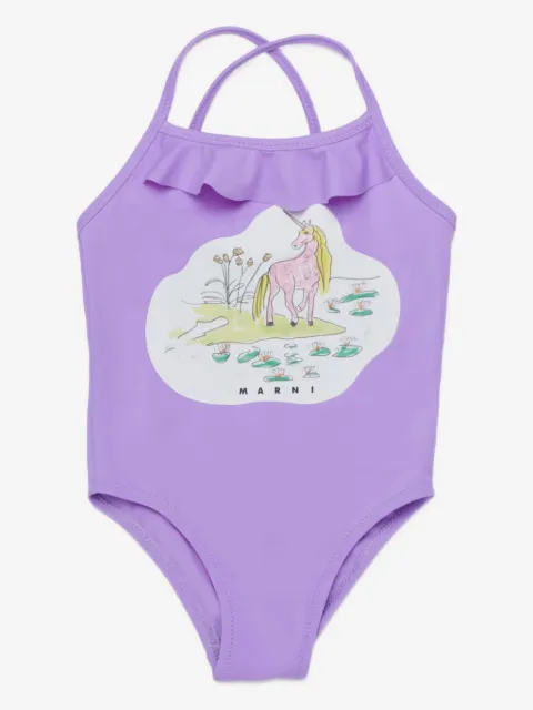 Marni Kids traje de baño con volantes