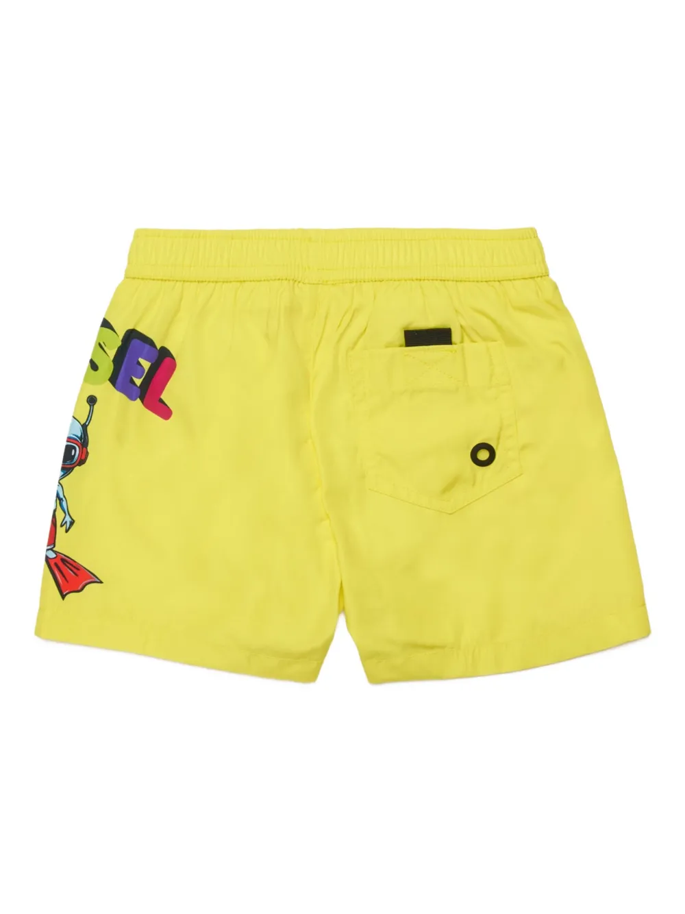  Diesel Kids Mirulyb Graphic Swim Shorts - Yellow 