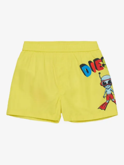 Diesel Kids Mirulyb graphic swim shorts