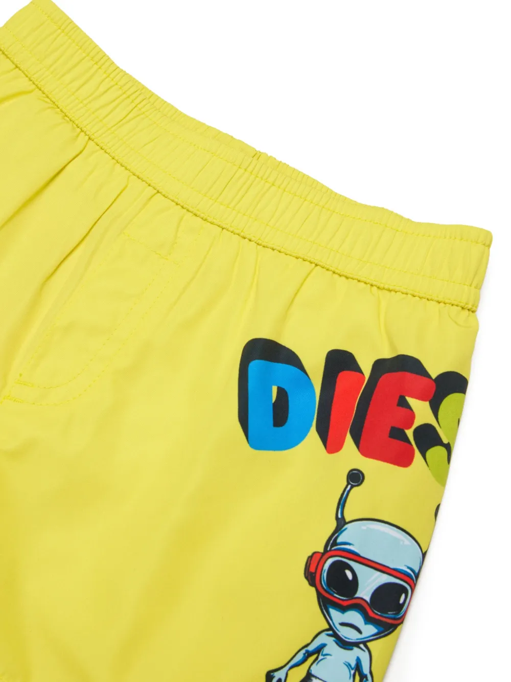 Diesel Kids Mirulyb zwembroek met grafische print Geel