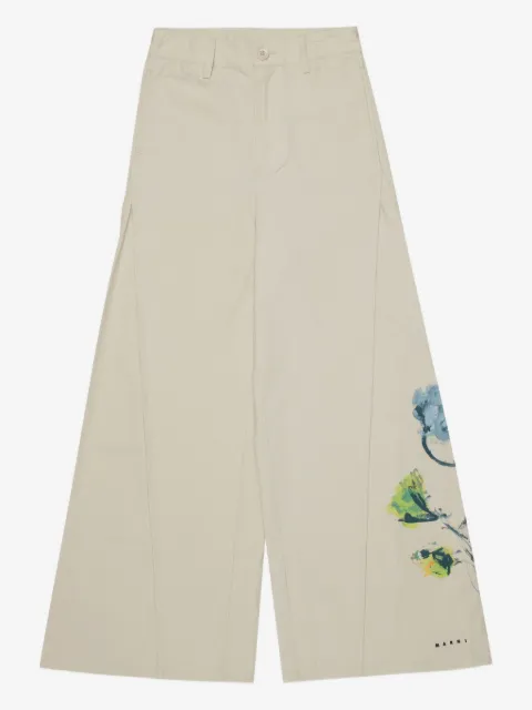 Marni Kids floral casual trousers