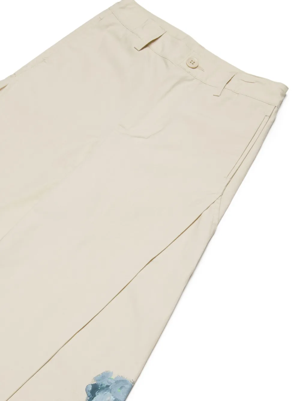 Marni Kids Broek met bloemen Beige