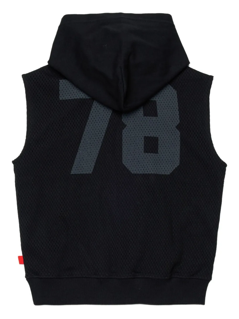  Diesel Kids Smesh Over Sleeveless Hoodie - Black 