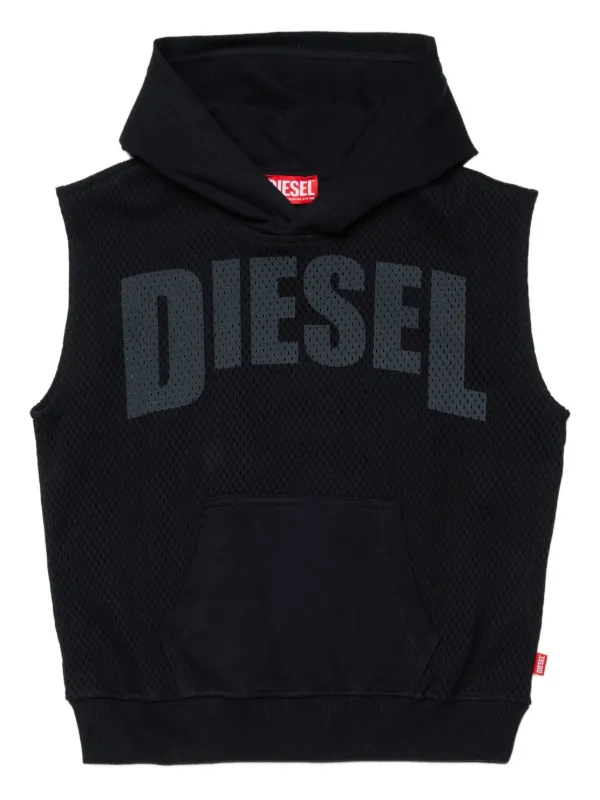 Diesel Kids Smesh Over ノースリーブ パーカー | ブラック | FARFETCH JP