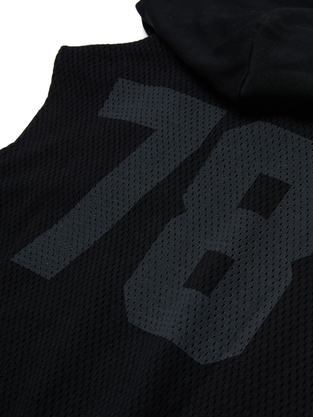 Diesel Kids Smesh Over mouwloze hoodie Zwart
