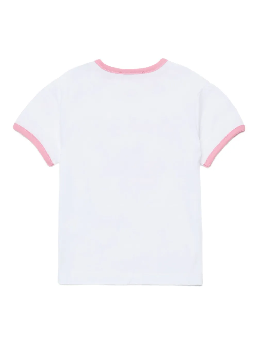 Diesel Kids Telab Ringer T-shirt Wit