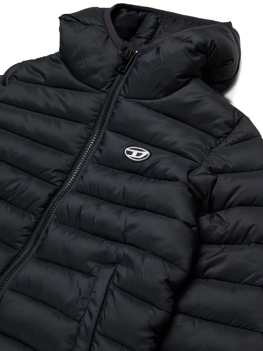 Diesel Kids Gewatteerd jack Zwart