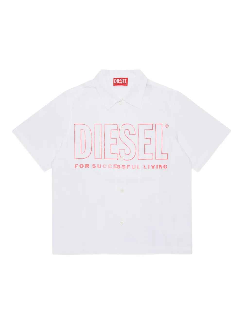 Diesel Kids Camicia con logo - Bianco