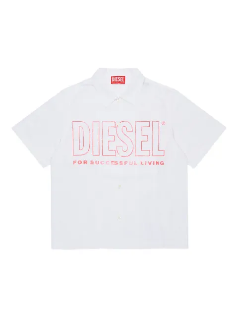 Diesel Kids chemise à logo imprimé