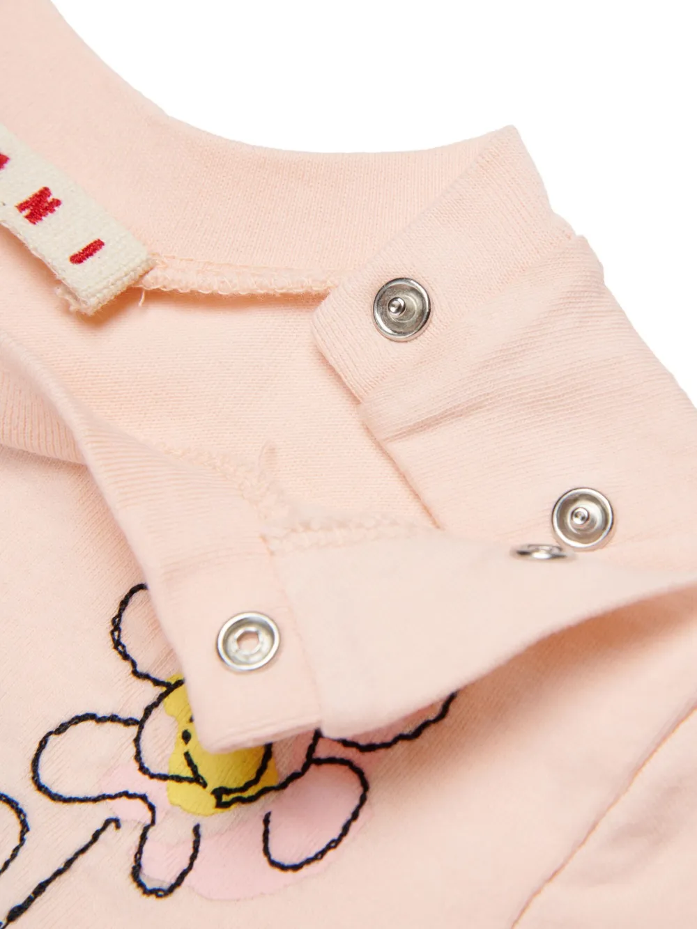 Marni Kids T-shirt met bloemenpatch Roze