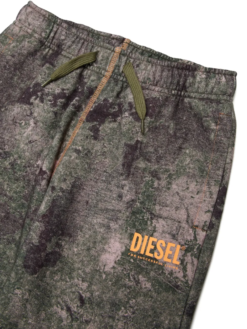 Diesel Kids Trainingsbroek met logoprint Groen