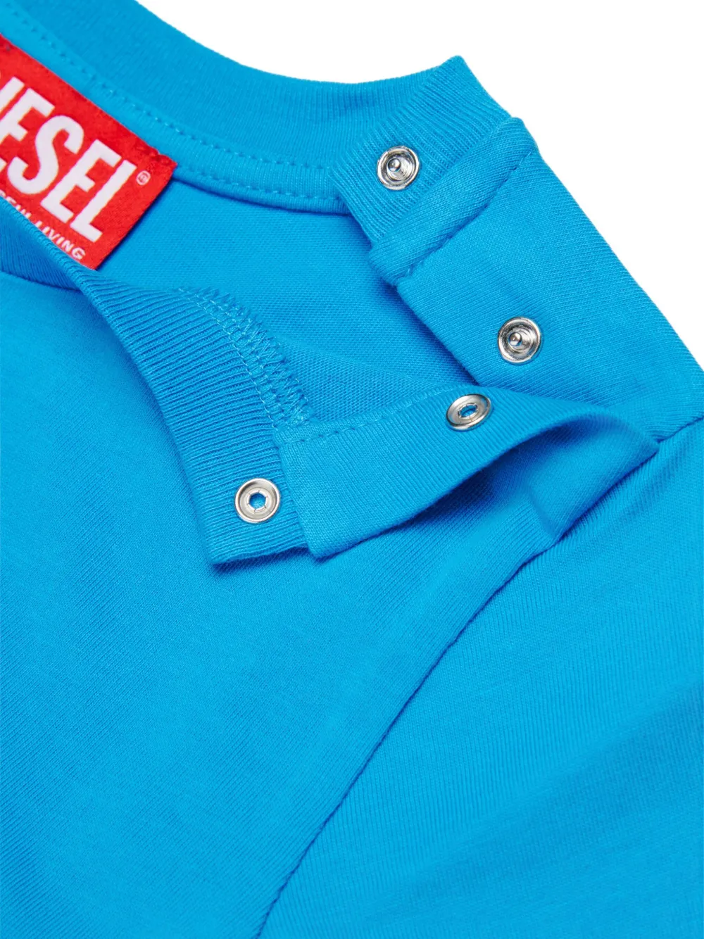  Diesel Kids Camiseta Tolpyb Con Logo Estampado - Azul 