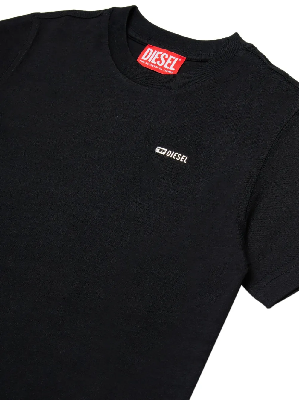 Diesel Kids T-shirt met logo Zwart