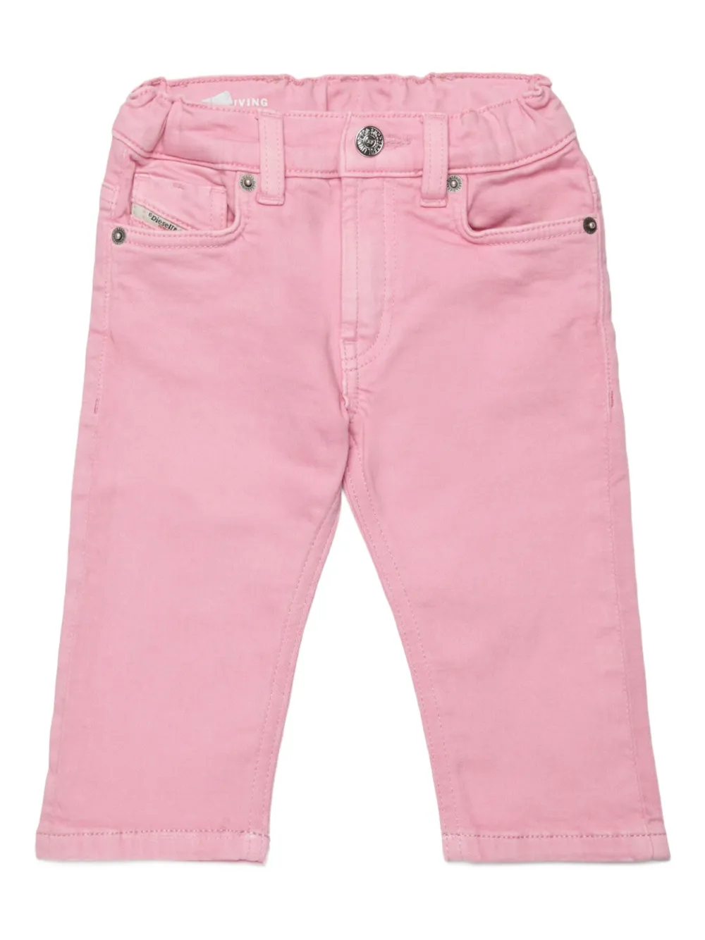 Diesel Kids Jeans in cotone con logo - Rosa