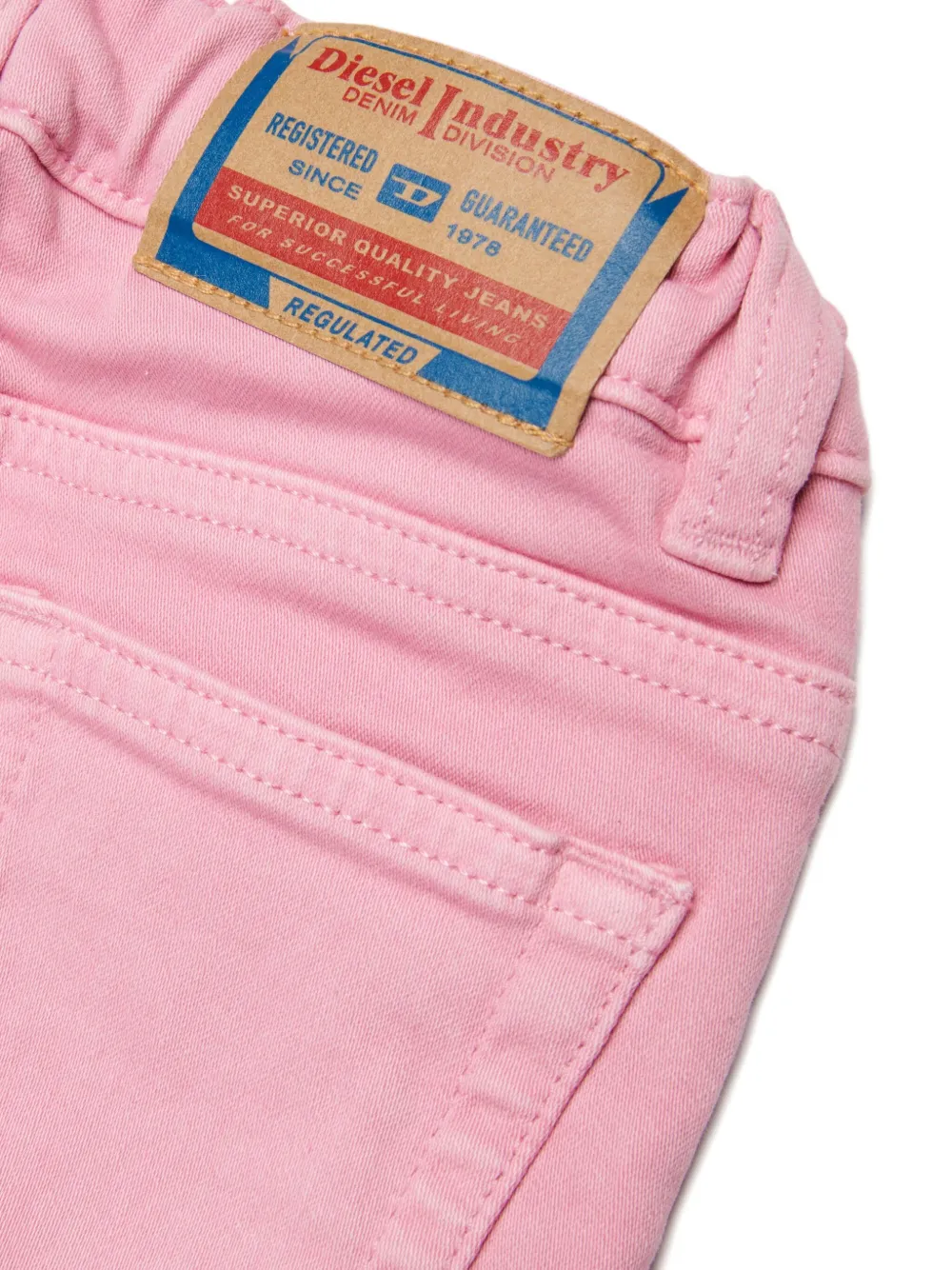 Diesel Kids Jeans met logopatch Roze