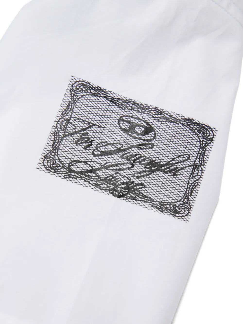 Diesel Cylace Short-sleeve Shirt In White