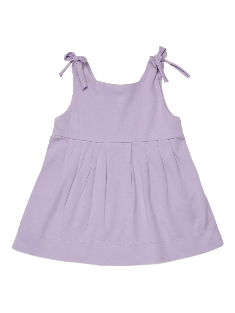 Marni Kids Jurk met gestrikte schouders en bloemendetail - Paars