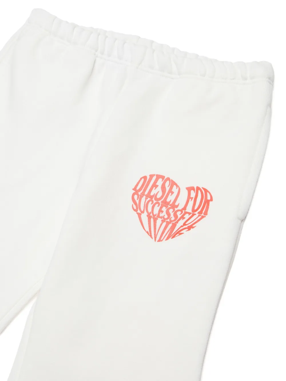 Diesel Kids Pvavyb trainingsbroek met grafische print Wit